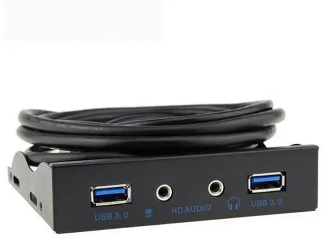 Main image of FOR 3.5 Floppy Bay Internal 20Pin to 2 Port USB 3.0 HUB and HD Audio 3.5-in PC Floppy Front Panel Kimisohand