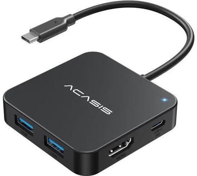 Main image of USB C Hub 10Gbps Multiport Adapter with 4K 60Hz HDMI 100W Power Delivery 3 USB A3.2+1 USB-C 3.1 Data Port USB C to HDMI Adapter for MacBook Surface iPad PRO XPS(Black)