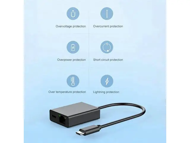 Alt view image 2 of 7 - Ageryu For Google TV 4K USB Dock Adapter USB C Ethernet USB C To Ethernet Adapter Plug And Play Support PD Charging, Easy To Use-N33R
