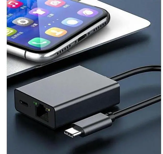 Main image of Ageryu For Google TV 4K USB Dock Adapter USB C Ethernet USB C To Ethernet Adapter Plug And Play Support PD Charging, Easy To Use-N33R