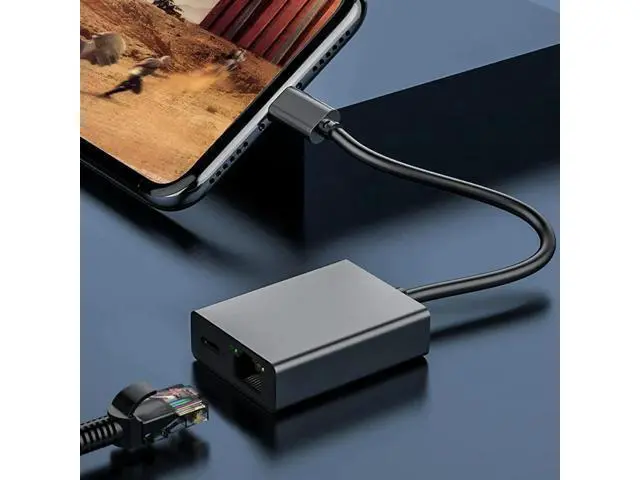 Alt view image 3 of 7 - Ageryu For Google TV 4K USB Dock Adapter USB C Ethernet USB C To Ethernet Adapter Plug And Play Support PD Charging, Easy To Use-N33R