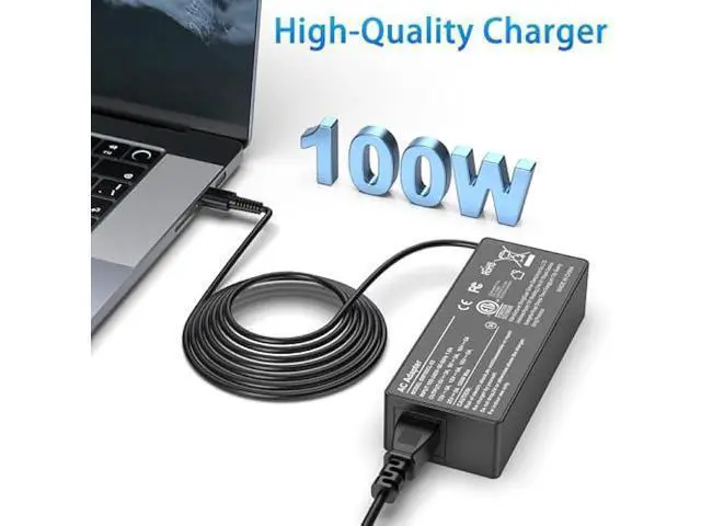 Alt view image 2 of 5 - 100W USB Type C Laptop Charger Universal Compatible with Chromebook,HP,Lenovo,Acer,Dell,Asus,Mac Book and More Devices,USB C Power Adapter