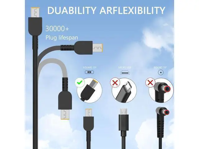 Alt view image 2 of 7 - Hodeay 170W Laptop Charger Compatible with Lenovo Thinkpad Gen 6 5 4 3 2 1,P50 P51 P52 P53 P70 P71 P73 W541 W540 T15g T15p P16v P15v P15 P15g P16 P17 P1 X1,Legion Slim 5 S7 LOQ Adapter