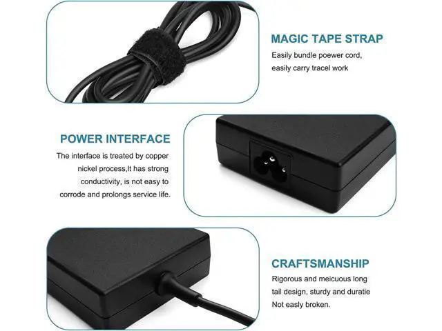 Alt view image 6 of 7 - Slim 150W 19.5V 7.7A AC Adapter Charger Fit for HP ZBook 15u G3 G4 HP ZBook 15 G3 G4 G5 G6 HP ZBook Studio G3 G4 G5 G6 HP OMEN 15 17 775626-003 ADP-150XB B A150A05AL Power Supply Cord