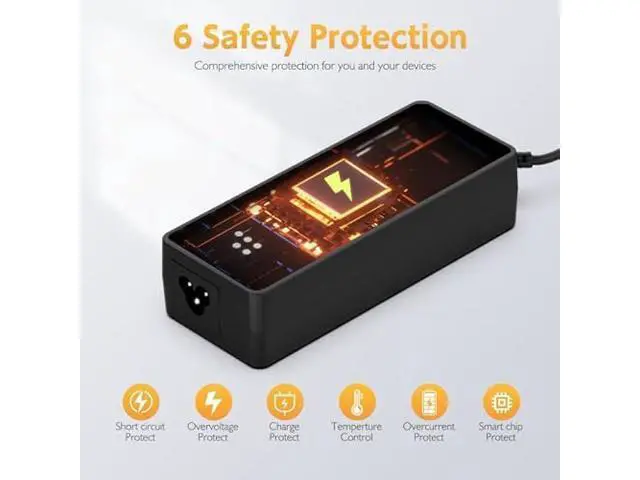 Alt view image 5 of 6 - 100W USB C Laptop Charger, Fast Charger Compatible with Lenovo ThinkPad, Yoga, HP, Asus, Acer, Dell, MSI, MacBook Pro/Air Laptops and Tablets; Universal Type C Chromebook Laptop Power Supply Cord