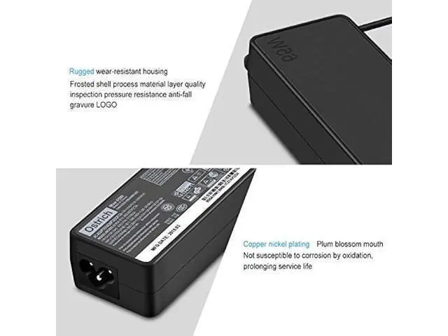 Alt view image 3 of 6 - Charger Compatible with Lenovo Laptop Computer Thinkpad Yoga Chromebook USB C Laptop Charger 65W 45W