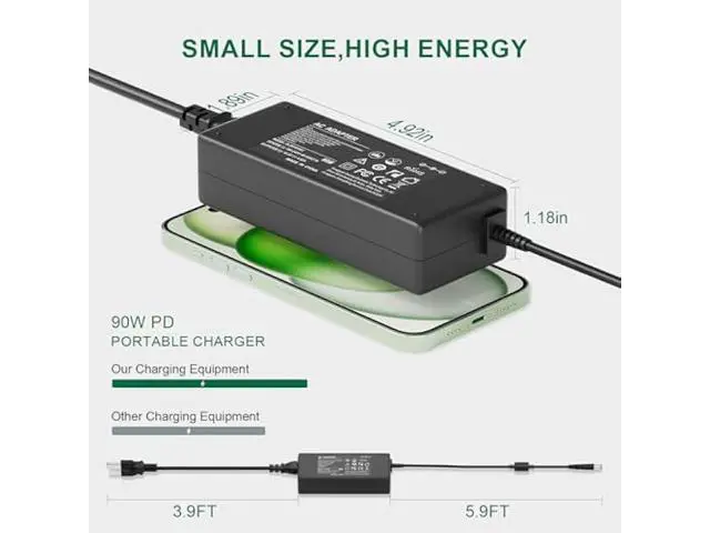 Alt view image 7 of 7 - 90W Laptop Charger Compatible with Dell Latitude 5510 5410 5511 5501 5411 5401 5310 2-in-1 P96G P97G P98G P80F PA-10 Laptop Power Adapter