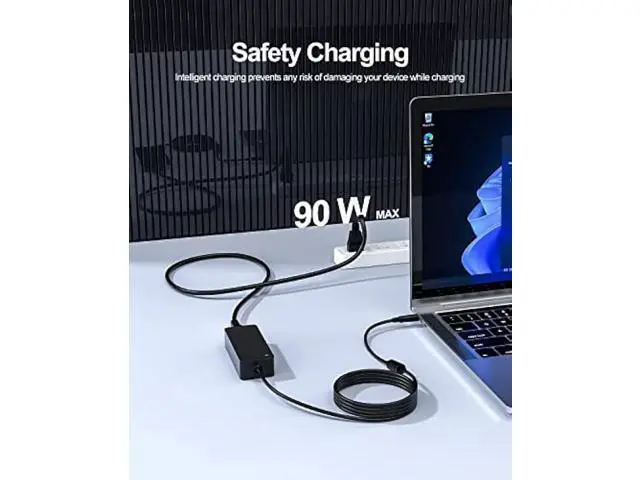 Alt view image 7 of 7 - 90W Charger Fit for Dell Latitude 5310 5410 5510 5501 5401 5511 5411 2 in 1 P96G P97G P98G P80F PA-10 La90pm111 Laptop Power Adapter Cord Supply