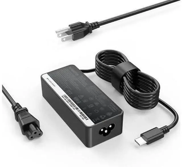 Main image of USB C Laptop Charger Fit for Lenovo ThinkPad X1, Carbon X1 Gen 11 10 9 8 7 6 5, Yoga X1 Gen 8 7 6 5 4 3 2 Series, 65W 45W USB C Fast Power Adapter