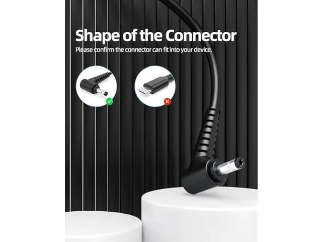 Alt view image 3 of 7 - 65W AC Charger Fit for Lenovo IdeaPad 3 s340 s145 330 320 310 Fit for Yoga 710 720 Laptop Replacement Power Supply Adapter Cord