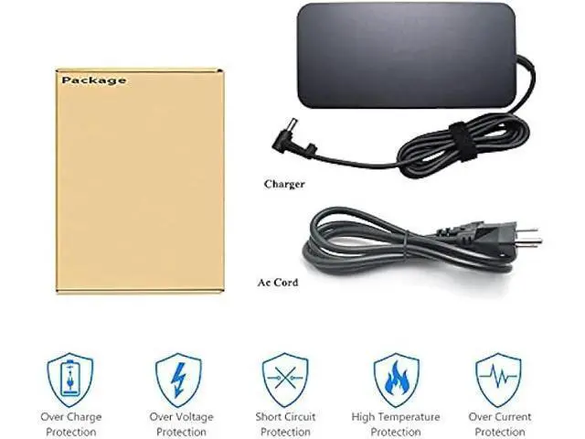 Alt view image 6 of 6 - 150W Laptop Adapter 19.5V 7.7A A17-150P1A AC Adapter for Asus Laptop Charger 5.5x2.5mm(not 4.5x3.0mm)