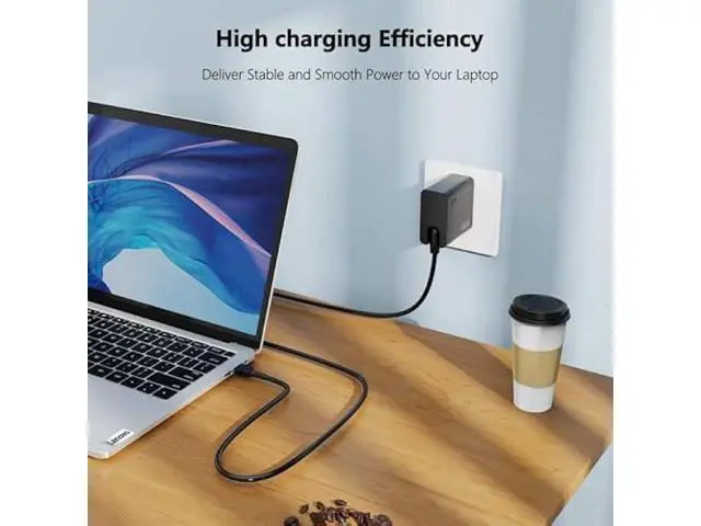 Alt view image 4 of 7 - New Slim 65W USB Type C AC Charger for Lenovo Thinkpad Yoga Chromebook IdeaPad Laptop Power Supply Adapter Cord