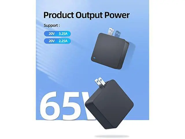 Alt view image 4 of 5 - 65W 45W AC Charger Fit for Lenovo Yoga 710 720 710S 720S 510S 520S 530S 510 520 530 Laptop Power Adapter