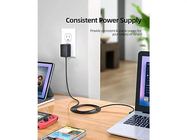 Alt view image 7 of 7 - 12V 2A AC Charger Fit for Chuwi UBook X/Pro X CWI535, GemiBook 13 14 Pro CWI529 Laptop Power Supply Adapter Cord