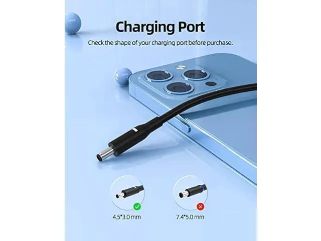 Alt view image 2 of 7 - 130W Charger Fit for Dell XPS 15 7590 AIO, Vostro 7500 7590, Inspiron 7590 7591 7501 7790 5400 5401 5490 5491 Laptop AC Adapter Power Supply Cord