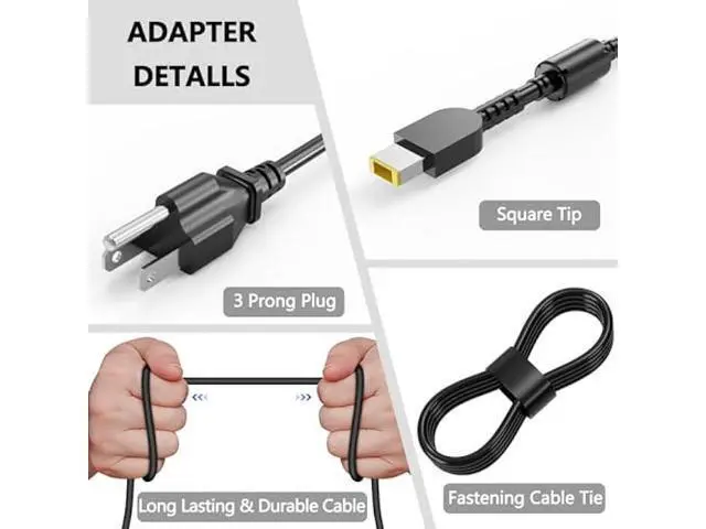Alt view image 2 of 4 - 170W Laptop Adapter Charger Compatible with Lenovo ThinkPad P50