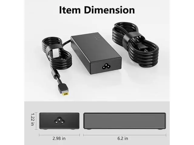 Alt view image 3 of 4 - 170W Laptop Adapter Charger Compatible with Lenovo ThinkPad P50