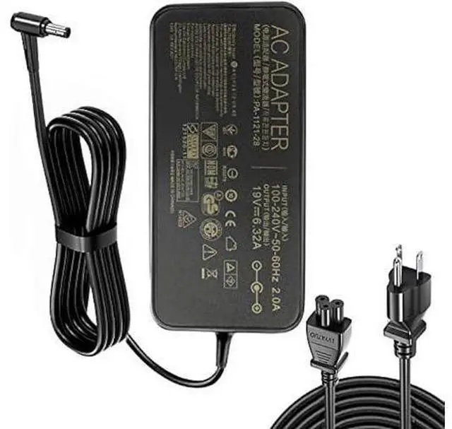 Main image of 19V 6.32A 120W AC Adapter Fit for Asus FX504 UX510UW N56J N56VM N56VZ N750 N500 G50 N53S N55 Laptop, A15-120P1A PA-1121-28 Charger