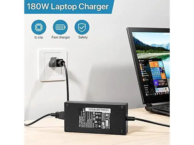 Alt view image 7 of 7 - 180W Charger Fit for Acer Nitro 5 7, Predator Helios 300 / Triton 300 500 Series Gaming Laptop Power Supply Cord