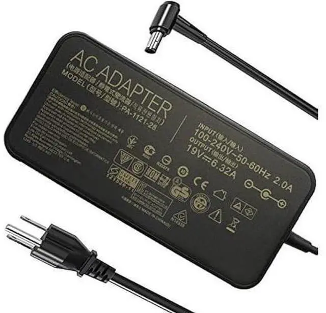 Main image of 120W 19V 6.32A Power Adapter Fit for Asus Rog GL502VT GL502V GL502 GL502VT-DS71 N750 N500 G50 N53S N55 Gaming, PA-1121-28 A15-120P1A Charger