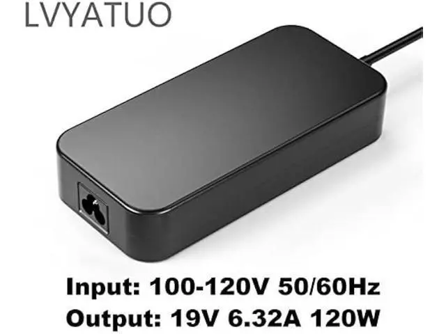 Alt view image 4 of 6 - 120W 19V 6.32A Power Adapter Fit for Asus Rog GL502VT GL502V GL502 GL502VT-DS71 N750 N500 G50 N53S N55 Gaming, PA-1121-28 A15-120P1A Charger
