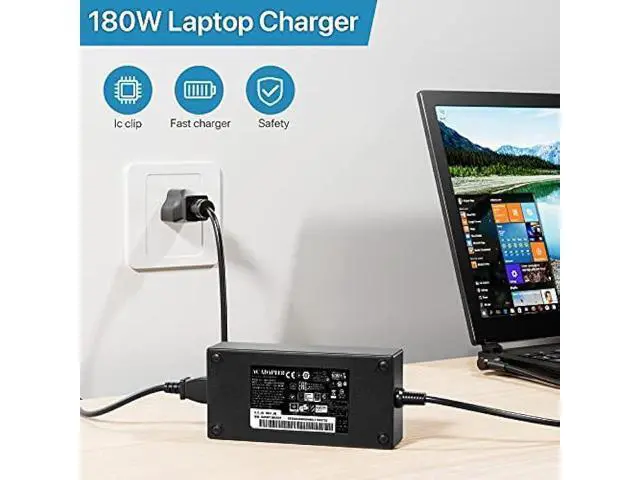 Alt view image 6 of 6 - 180W Charger Fit for MSI Katana GF66 GF76, Pulse GL66 GL76 WF66 WF76, GV15 Thin, A17-180P4B A18-150P1A 957-15621P-104 Power Adapter Supply Cord