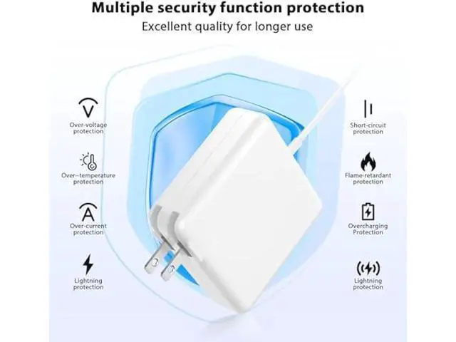 Alt view image 2 of 6 - 85W Charger for MacBook Pro,Charger Adapter with Fast Charging,Replacement AC 2T-Tip Connector Power Adapter,Laptop Charger Compatible with MacBook pro & Air 13 inch-15 inch Retina After Mid 2012