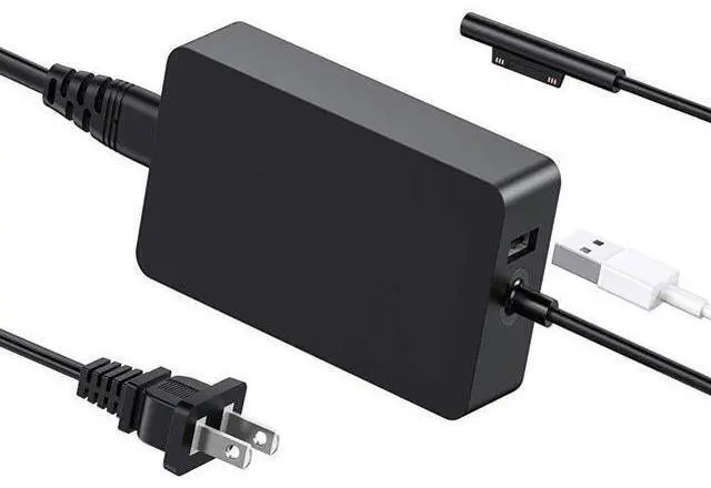 Main image of Surface Pro Charger for Surface Pro 9 8 7+ 7 6 5 4 3 X Surface Laptop 5 4 3 2 1 65W Windows Surface Tablet Charger Support 44W 36W