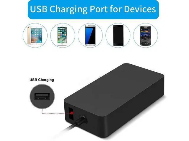 Alt view image 4 of 6 - Surface Pro Charger for Surface Pro 9 8 7+ 7 6 5 4 3 X Surface Laptop 5 4 3 2 1 65W Windows Surface Tablet Charger Support 44W 36W