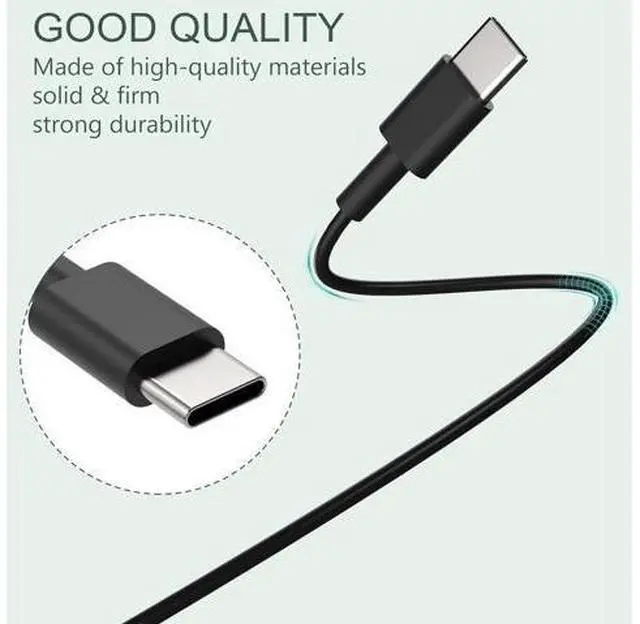 Alt view image 6 of 14 - New Slim 65W USB C Laptop Charger for Latitude XPS Chromebook Charger Fast Charging Type C Travel Laptop Power Adapter