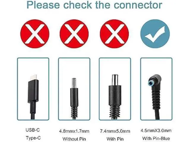 Alt view image 5 of 7 - 200W Laptop Charger 10.3A 19.5V for HP Omen Pavilion 15 16 17 Gaming Laptop, Zbook 15 17 ZBook Fury Create Studio Envy 15 2020 TPN-DA10 Gaming Laptop Power Adapter Supply