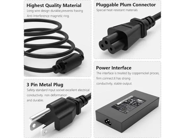 Alt view image 3 of 7 - 180W Predator Charger for Original Predator Helios 300 PH315-51 PH315-52 PH315-53 PH315-54 PH317-51 G3-571 G3-572 Nitro 5 ADP-180MB K Gaming Laptop