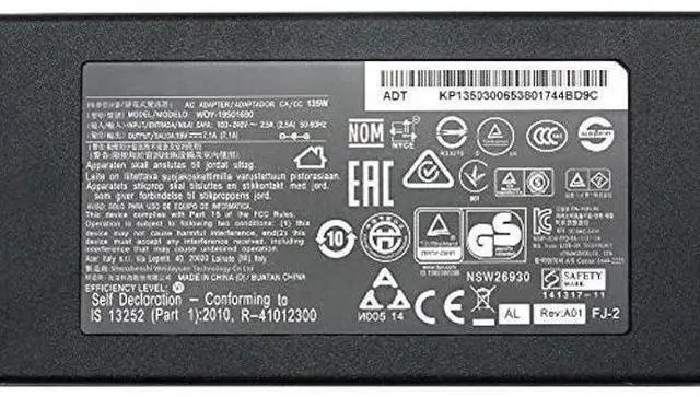 Alt view image 2 of 7 - 19V 7.1A 135W Charger ADP-135KB T PA-1131-16 Slim Compatible for ACER Nitro 5 N18C3 powersupply