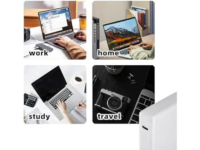 Alt view image 5 of 6 - 96W USB-C Fast Charger-Premium MacBook Charger Compatible with MacBook Air, MacBook Pro, iPad, Chromebook, Dell Inspiron 15, and All USB C Charger Devices, Includes 5.9ft Cable for Home & Office Use