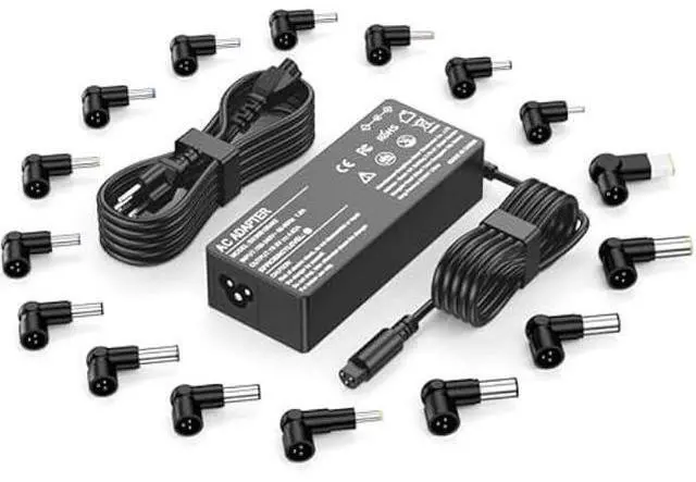 Main image of 90W 65W Universal AC Adapter Laptop Charger Replacement for Lenovo HP Dell Asus Samsung IBM Toshiba Sony Fujitsu Gateway Computer Power Cord Supply AC Adapter with 16 Tips