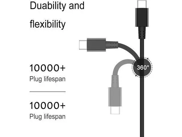 Alt view image 2 of 7 - Charger Compatible with Laptop Computer Thinkpad Yoga Chromebook USB C Laptop Charger 65W 45W