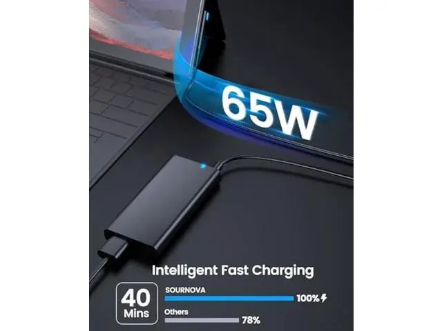 Alt view image 3 of 6 - Surface Pro Charger for Microsoft Surface Pro 9, 8, 7+, 7, 6, 5, 4, 3, X, 65W Windows Surface Laptop 5, 4, 3, 2, 1, Studio, Power Cord for Surface Book 2, 1, Power Supply Surface Go 3, 2, 1