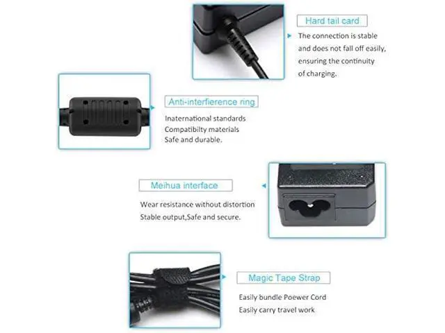 Alt view image 3 of 6 - 135W AC Charger for Lenovo Ideapad Gaming 3 Series 3-15 Yoga Slim 7 9 IdeaPad Y50-70 Y40-70 Y700 ThinkPad T440p T540p T570 W540 Legion Y50 Y520 Y530 135 Watt Laptop Power Supply Adapter Cord
