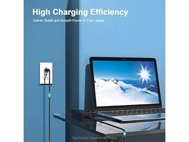Alt view image 5 of 6 - 65W 45W AC Adapter Replacement for Dell Docking Station D1000 D3100 Ultra HD 4K Triple Display Wireless, Fit for Latitude P75F P75F001, Thunderbolt Dock TB15 K16A K16A001 Laptop Power Supply Cord