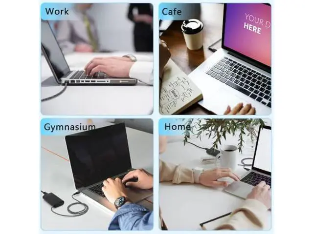 Alt view image 7 of 7 - New Slim 65W USB-C Laptop Charger Compatible with HP EliteBook 830 840 845 850 G8 G9 G10 G11,1030 1040 G6 G7 G8, 630 640 645 650 655 660 665 G11 Type C Adapter Power Supply Cord