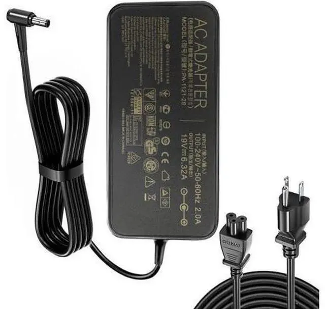 Main image of New 19V 6.32A 120W Laptop Adapter A15-120P1A PA-1121-28 AC Power Charger for FX504 UX510UW N56J N56VM N56VZ N750 N500 G50 N53S N55 Laptop