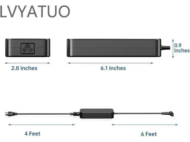 Alt view image 4 of 7 - New 19V 6.32A 120W Laptop Adapter A15-120P1A PA-1121-28 AC Power Charger for FX504 UX510UW N56J N56VM N56VZ N750 N500 G50 N53S N55 Laptop