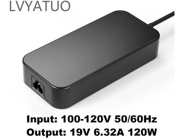 Alt view image 5 of 7 - New 19V 6.32A 120W Laptop Adapter A15-120P1A PA-1121-28 AC Power Charger for FX504 UX510UW N56J N56VM N56VZ N750 N500 G50 N53S N55 Laptop