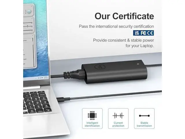 Alt view image 7 of 7 - 130W USB C Laptop Charger Compatible with Dell XPS 15/17,9575Precision 5750 5570 5550 5530 3551 3550 3560 Latitude 5420 5510 7410 7310 7210 9410 9510 AC Cable