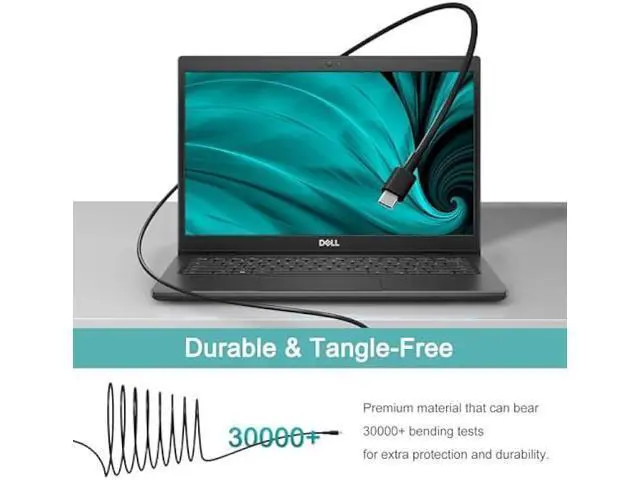 Alt view image 6 of 7 - 130W USB C Laptop Charger Compatible with Dell XPS 15/17,9575Precision 5750 5570 5550 5530 3551 3550 3560 Latitude 5420 5510 7410 7310 7210 9410 9510 AC Cable