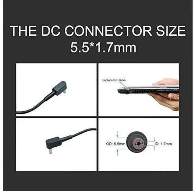 Alt view image 4 of 7 - 180W 19.5V 9.23A AC Charger for Acer Predator Helios 300 G3-573 AN515-52 PH315 N1812 Nitro5 N20C1 N1TC1 V17 VN7-793 PT515-51 G900-757W Laptop Charger with Power Cord