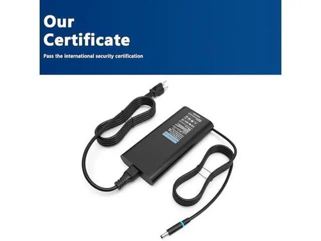 Alt view image 7 of 7 - 130W AC Adapter Compatible with Dell Inspiron 16 Plus 7640 7620 7630 Business Laptop/Inspiron 14 16 Plus 7420 7430 7510/Replacement for Dell XPS 15 17 9730 9640 1meter 3 Prong US Power Cord