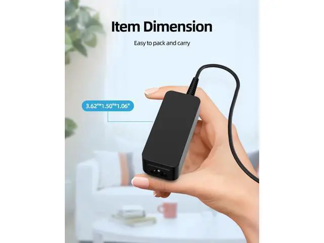 Alt view image 4 of 7 - Fast Chromebook Charger for HP Chromebook Charger - (UL Safety Certified Product) 45W