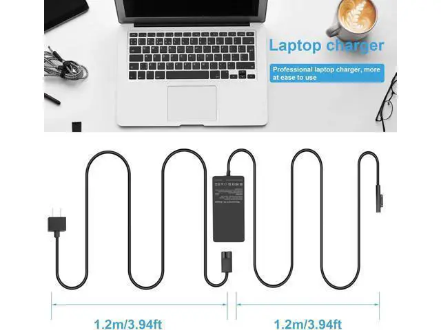 Alt view image 6 of 7 - 102W Surface Book Charger 15V 6.33A Power Supply for Surface Book 3/2/1 Surface Laptop 5/4/3/2 Surface Pro X/9/8/7/6/5th/4/3/2 Surface Go 3/2