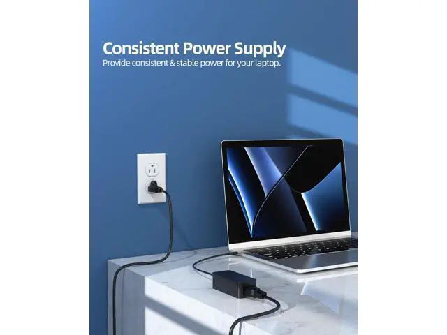 Alt view image 7 of 7 - Fast Charger for HP Chromebook Charger (UL Safety Certified) 45W